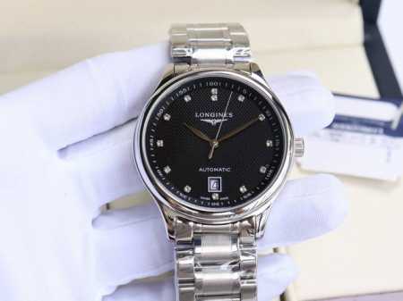 更好品质私聊 浪琴-Longines 名匠系列 再次升级版本 多次反复修缮至完美 极致严格的质量保证。确保采用原版式抛光和拉丝工艺，高硬度水晶镜面，更加透彻明亮 - 点击图像关闭