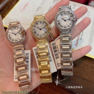 实拍卡地亚蓝气球28Mm台湾厂到货！精品专柜同步单排钻石 瑞士石英机芯 鱼蓝宝石玻璃 罗马经典面 小尺寸 超精致小巧 小仙女福利 人手必备气质经典款 请认准独家