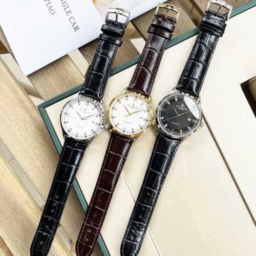 白 -金 钢带+20，百达斐丽-Patek Philippe 男士腕表 商务休闲 经典大三针设计 自动机械机芯 直径42Mm 厚底12Mm 钢化玻璃 316精钢