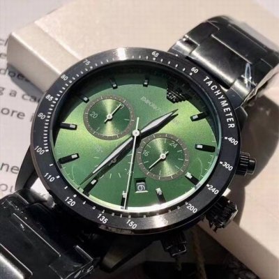 阿玛尼 Armani 石英男表，专柜新款！本年度最火的男神款！Ar11472，时尚立体质感，多功能计时石英码表，时尚潮流范十足！30米生活防水，表径～43Mm