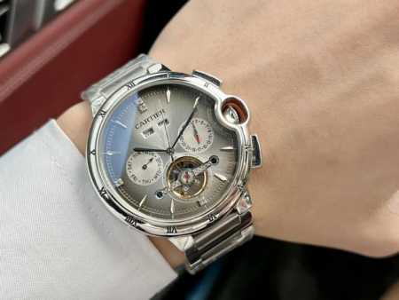 白 -金 钢带+30 卡地亚-Cartier 精品男士腕表 全新多功能设计 尊贵大气 绅士风范 卓越品质 热卖全城 采用全自动机械机芯 顶级316精钢表壳 进口 - 点击图像关闭
