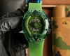 同价 Hublot宇舶新品：刺青三代 宝石之域，透视新时承袭Big Bang灵魂系列精髓。 超透明进口K9料材质腕表壳，菱形双凹凸玻璃镜面，焕现雕塑层次感。 精
