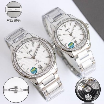 白壳 金壳 钻50 Tw伯爵超薄Piaget Polo系列情侣对表，人称小鹦鹉螺 ！ 伯爵钢王 一款优雅的运动腕表，可商务亦可运动休闲。欢迎对比细节:1搭载定制