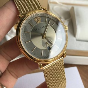 原盒:50 原厂正品 新款范思哲Original Versace石英Manifesto 超薄两针半男款 Vbq系列 ～42Mm表径，原装 瑞士石英机芯，蓝宝石玻