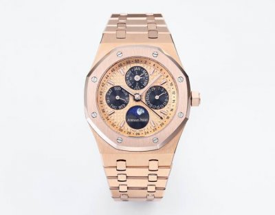 Bbs 爱彼 皇家橡树系列 ，复杂功能万年历腕表。型号：26574St.Oo.1220St.01 业内唯一实现原版功能。 贵族钟表 爱彼皇家橡树系列万年历腕表，