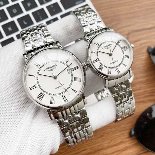 金10 实物拍摄 品牌：浪琴-Longines 博雅系列 类型：情侣对表 表壳：316精钢 做工优质 表带：进口真牛皮 316精钢 两钟可选 机芯：原装进口西铁