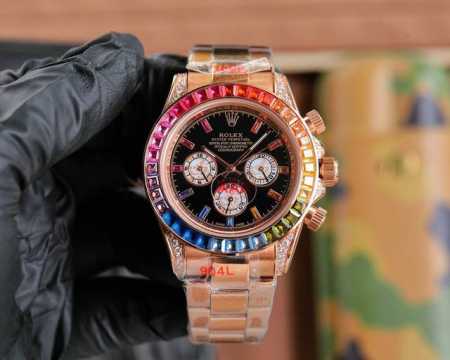 白壳 金玫 劳力士Rolex 迪通拿系列 自动机械 精钢表壳 尺寸43Mm 镀膜玻璃 精钢表带 原装扣 爱不释手的劳力士迪通拿 品不完的一劳永逸 - 点击图像关闭