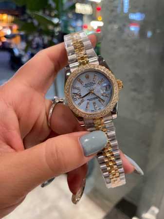 劳力士-Rolex0表盘时尚大气佩戴真的hin显档次，上手高级耐看，简约而不简单[让我看看] 进口石英机芯 31Mm - 点击图像关闭