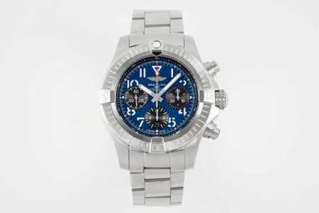Bls Factory 最新复仇者B01计时腕表 原版开模顶级复刻硬核登场 Avenger B01 Chronograph 45 直径大气的45Mm精钢表壳配以 - 点击图像关闭