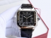 批价： 金+20卡地亚-Cartier 山度士系列 壳套采用316L精钢 表带：皮带 胶带可选 进口“锥形”高硬度水晶镜耐 全自动机械机芯 精益求精 欢迎品鉴