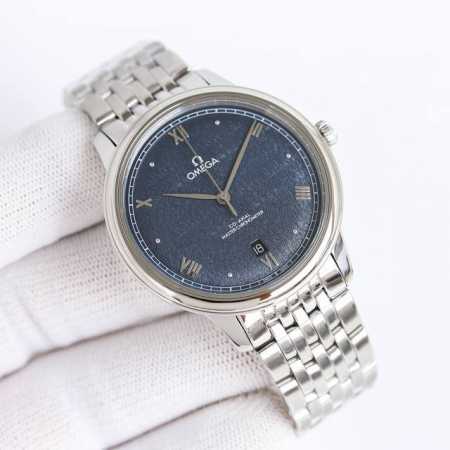 Sj出品 白壳 间金 全金 Om+Factory 欧米茄 Omega 碟飞系列 40毫米 至臻天文台表 Iw9 赠送皮带一条，颜色任选 整体表壳采用原装精钢材质 - 点击图像关闭
