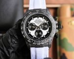 Tw厂 Rolex宇宙计时迪通拿系列之碳纤维定制版，腕表不仅佩戴轻便，外表坚硬。且每一只腕表都拥有独一无二的碳纤花纹材质。 表壳 腕表尺寸40X12.4吻合原装