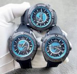 严选 欧米茄 Omega 海马600系列 新品海马600米腕表，采用了轻盈的黑色陶瓷表壳，加上钛金属地图和蒂芙尼蓝的衬托，颜值炫酷、炸裂。它注定会吸引所有人的目
