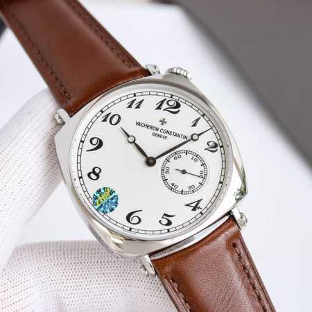 白壳 金壳 江诗丹顿历史名作系列American 1921 搭载丹东2824二针半机芯 1独具纪念意义的枕形表壳，40Mm表径，以早期靠垫形表壳设计为蓝本，融合 - 点击图像关闭