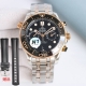 白钢 -间玫 全玫瑰金胶带: N1Factory新品 独具匠心 购买钢带款送胶带扣一副 欧米茄全新海马300米44Mm计时腕表 N1Factory1-1独家自主