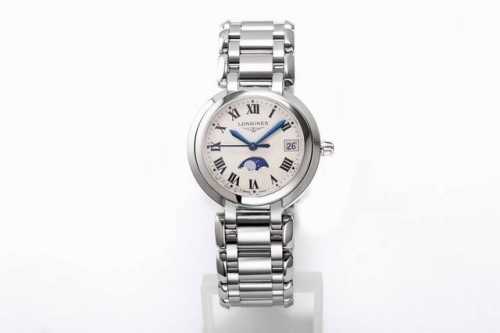 490Gs 浪琴 Longines 3Wf 匠心之作 落落大方 腕间淑女 浪琴表心月系列月相腕表优雅而至。典雅别致的外观，与正品一致的月相功能。温柔的外表之下，