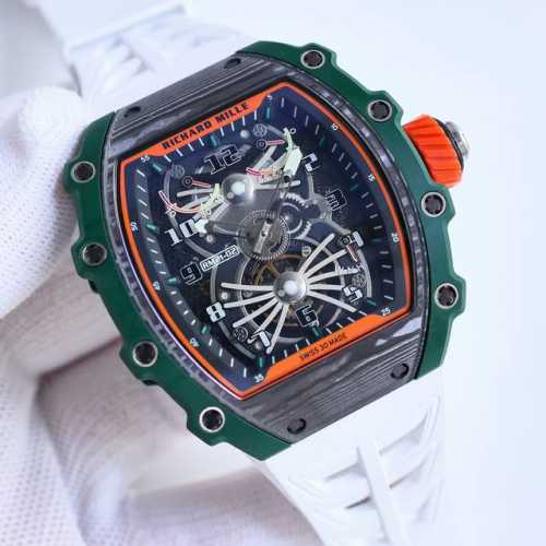 顶级复刻 Richard Mille 理查米尔 Rm21-01系列 Rm8 搭载全自动进口机械机芯 尺寸40X50X16Mm 碳纤维材质打造的表圈和表柱作为架构