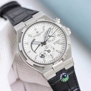 9F，皮带/胶带:白2730-金2860 9F，钢带款:白3380-金3510 【9F Factory 新品】江诗丹顿Vc纵横四海(47450)多功能男士自动机