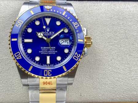 Vs 劳力士 间金蓝水鬼 41Mm全新壳型正品开模不是拿40Mm壳改的，搭载Vs全新3235机芯，72小时动能储存。没错，72小时。市面3235机芯，28242 - 点击图像关闭