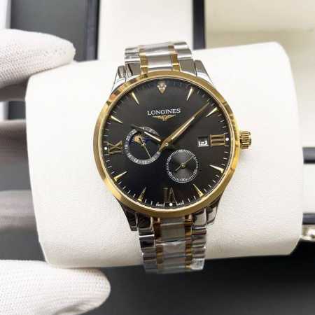白壳 金壳 钢带+20 浪琴-Longines火爆新品 搭载全自动机械机芯 316精钢表壳 简约三针半月相设计 简约时尚 优雅尊贵 矿物质强化玻璃镜面 真牛皮表 - 点击图像关闭