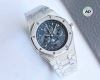 Twf出品，白 -金 Ap 爱彼 皇家橡树霜金版本，41Mm 钢王之王”爱彼26574系列 霜金定制版 ，钢带表最重中之重的表带， Twf厂用原装表带开模使表带