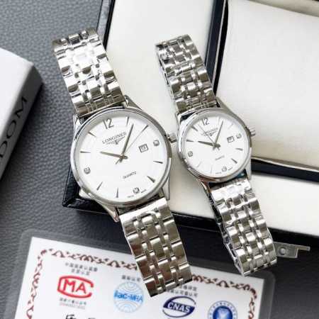 白壳 金壳 钢带+20浪琴-Longines 精品情侣腕表 经典三针设计 尊贵大气 绅士风范 卓越品质 热卖全城 采用进口石英机芯 顶级316精钢表壳 进口小牛 - 点击图像关闭