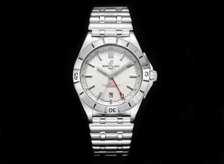 统一价： 百年灵breitling，机械计时系列a32398101M1A1！ Chronomat Automatic Gmt 40 重磅来袭！ 1这款双时区腕表 - 点击图像关闭