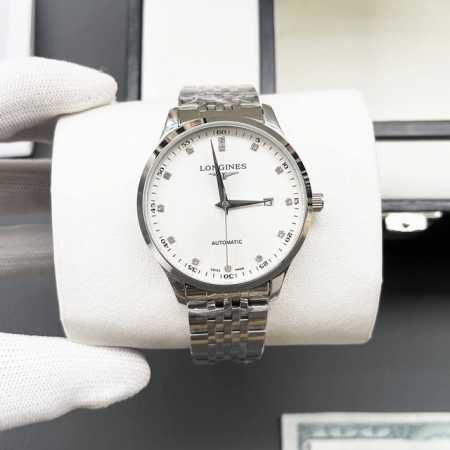 白壳 金壳 钢带+20浪琴-Longines火爆新品 搭载全自动机械机芯 316精钢表壳 简约时尚 优雅尊贵 矿物质强化玻璃镜面 真牛皮表带 商务休闲 精致型男 - 点击图像关闭
