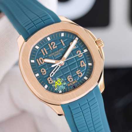 玫光 Gr百达翡丽Aquanaut Luce5268系列,意大利语“光”，经过重新演绎的现代休闲时尚风格的造型，采用抛光和拉砂Cnc雕刻的圆形八角形美感表壳，拥 - 点击图像关闭