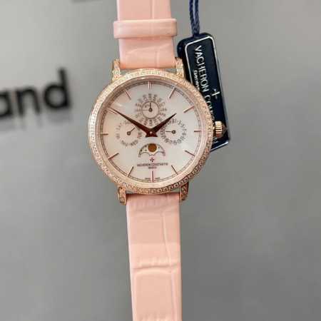 白 金 新品 江诗丹顿 女士万年历 4 T 当高级制表的复杂功能邂逅女士时计 优雅被重新定义 多年以来 #江诗丹顿一直在适应女性不断变化的风格和愿望 为他们提供 - 点击图像关闭