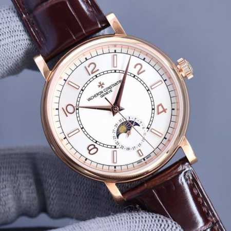 白 金 江诗丹顿 Vacheron Constantin 传袭系列男士腕表！全新复杂日月星辰多功能腕表，超强夜光。搭载原装进口2824-2自动上链机械机芯，汇集 - 点击图像关闭
