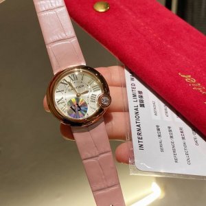 白壳 金壳 钻30 V3出品配送全套红色旅行包装升级版 卡地亚-Cartier 瑞机白气球 Ballon Blanc De Cartier腕表，30毫米表款，进