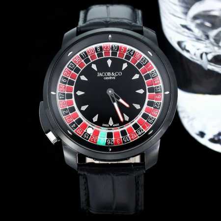 杰克宝 赌盘腕表 Casino Tourbillon不仅仅是一款惊叹的艺术品还是一个真正的轮盘游戏，一个完全随机的机会游戏。 推杆推动轮盘头，配有37个口袋，1 - 点击图像关闭