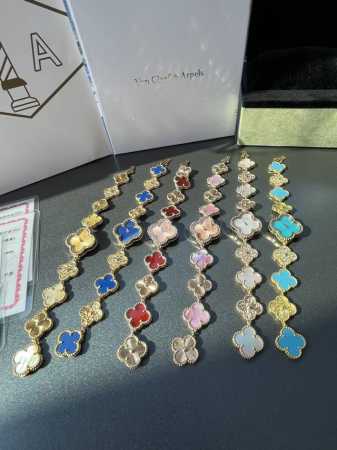 顶级包18K真金重磅返场Vca梵克雅宝Sweet Alhambra 系列四叶草珠宝腕表 - 点击图像关闭