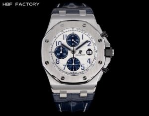 Hbf Factory 爱彼 皇家橡树离岸型系列26238:封顶之作 杜绝一眼假”在ＪＦ厂原有的基础上 潜心研发 突破壁垒 “打破原装封锁技术，同步原装独家计时
