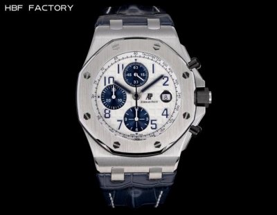 Hbf Factory 爱彼 皇家橡树离岸型系列26238:封顶之作 杜绝一眼假”在ＪＦ厂原有的基础上 潜心研发 突破壁垒 “打破原装封锁技术，同步原装独家计时