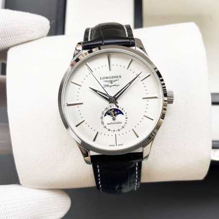 白壳 金壳 钢带+20 浪琴-Longines火爆新品 搭载全自动机械机芯 316精钢表壳 简约三针半月相设计 简约时尚 优雅尊贵 矿物质强化玻璃镜面 真牛皮表 - 点击图像关闭