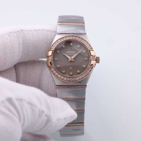 金+20钻+20欧米茄 4代 双鹰 星座 进口石英 28Mm - 点击图像关闭