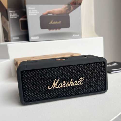 380 黑金色Marshall Emberton马歇尔蓝牙音箱防水便携音响重低音炮小钢炮 紧凑精悍 狂野响亮 逾20小时无线续航 Emberton是一款Mars