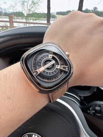 Sj出品 Sevenfriday 七个星期五 M2 02 原装进口8215机械机芯、强化蓝光玻璃、进口小牛皮带、高级316精钢表壳 47Mmx47Mm 市场高端 - 点击图像关闭