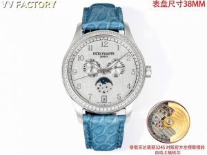 vv Factory 出品 鳄鱼皮送牛皮 2025最新推出 百达翡丽复杂功能时计Pp姐妹款， 38Mm尺寸 4947G,4947R,4948G,4948R 37