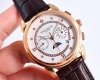 白壳 金壳 Pp最新款式 百达翡丽patek Philippe 搭配进口9100多功能机芯 零返修 功能 24小时,星期 星辰 月份 进口316精钢 搭配意大利