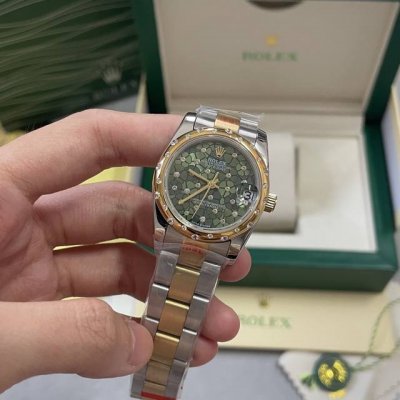 白钻 金钻1240劳力士－Rolex DDD 款式: 日志女装机械腕表 DDD 机芯: 进口西铁城 原装机 DDD 镜面：蓝宝石玻璃镜面 DDD 表壳: 316