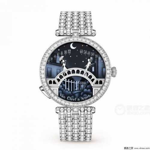 Van Eef&Arpels情人桥，外壳对版的新款式，性价比最高的版本！ 诗意复杂功能系列：恋人之桥最浪漫的手表 定制石英机芯 蓝宝石玻璃镜面 表壳直径约38M