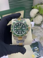 独家实拍图 Rolex Water Ghost Swiss Movement Of High Quality. 劳力士潜航者间金绿水鬼 全自动机芯 全自动机械表
