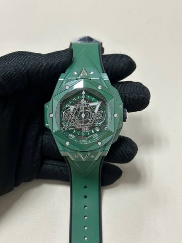 Hublot 大爆炸系列 刺青二代 45Mm 绿色陶瓷 快拆表表带