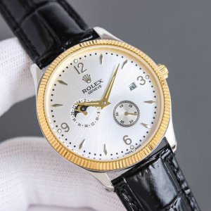 同价 品牌：劳力士 Rolex 系列：劳力士切利尼腕表系列 材质：316精钢表壳 蓝宝石镜面 皮带：头层牛皮皮带 机芯：瑞士合资超稳定286S-13全自动机械机