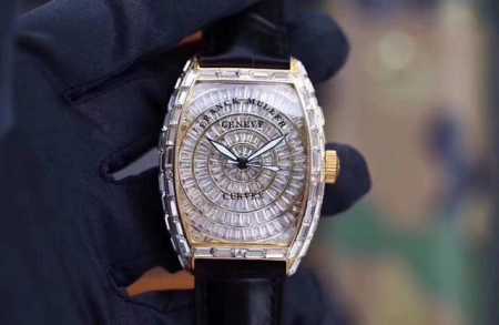 2410Abf 法穆兰 Franck Muller Casablanca系列8880腕表，表径39.5X55.3Mm，100%进口316L精钢表壳使用Cnc数控 - 点击图像关闭