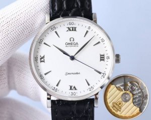 白 -金 2024新品omega欧米茄经典复古款蝶飞系列1:1惊艳亮相 耗时长达8个月 采用进口原装9015机芯 零返修质量 飞碟型后盖 直径40Mm原装尺寸