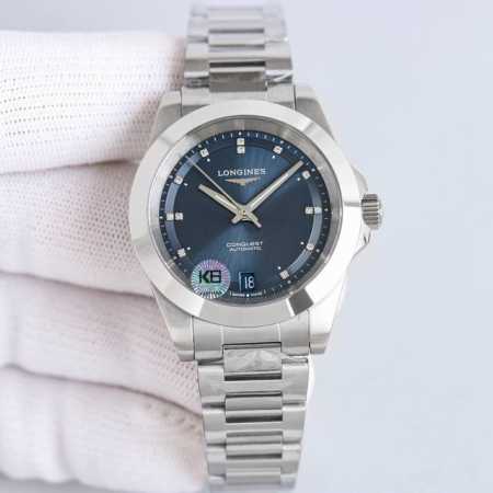 新品 女款断货王之首位浪琴 Longines-浪琴 康卡斯 悦动凭借其独特的设计，实用的功能和舒适的佩戴体验，成为了一款备受推崇的精品。 1多种表盘经典白 绿 - 点击图像关闭